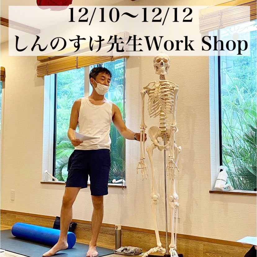 12/10〜12 しんのすけ先生Work Shop開催のお知らせ